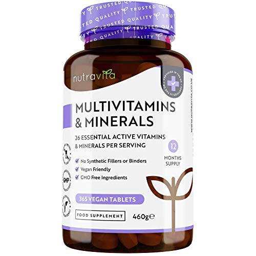 Comprimidos multivitamínicos para un año de Nutravita