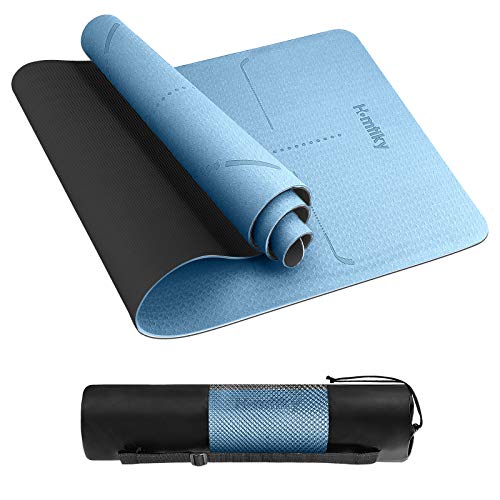 Esterilla de yoga con bolsa y correa de Homtiky