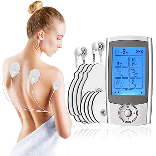 Electroestimulador muscular con 8 pads de Moonssy