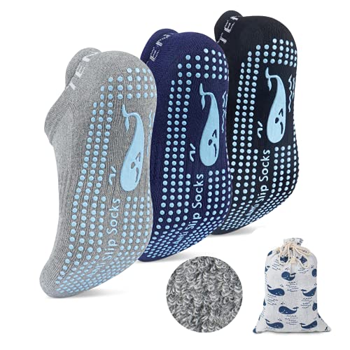 Pack de 3 pared de calcetines para yoga de TENQUAN